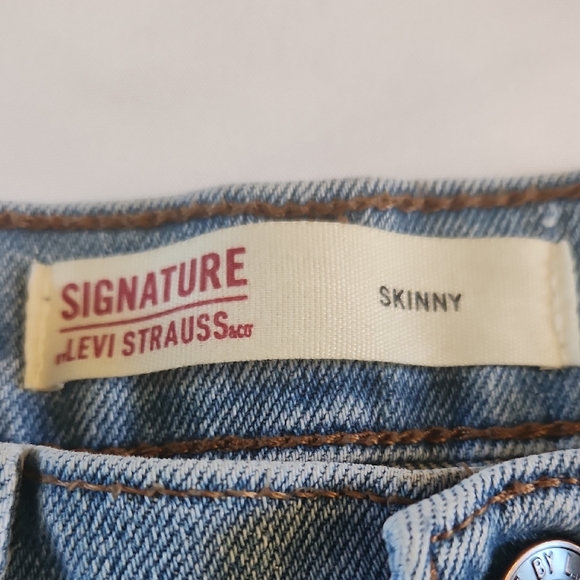 Levi Strauss Boys Kids Blue Skinny Jeans Size 18 - Picture 3 of 16